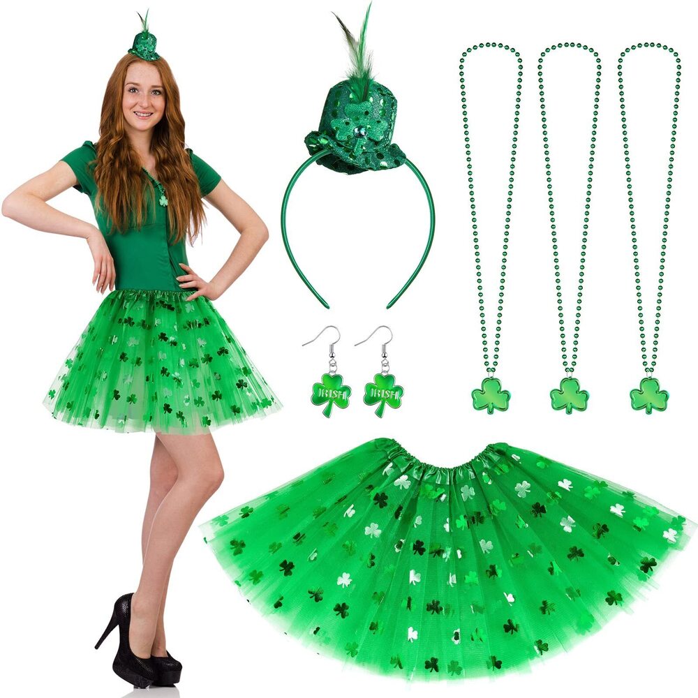 5294 7 Pieces St. Patty's Day Costume Accessoriess St. Patrick